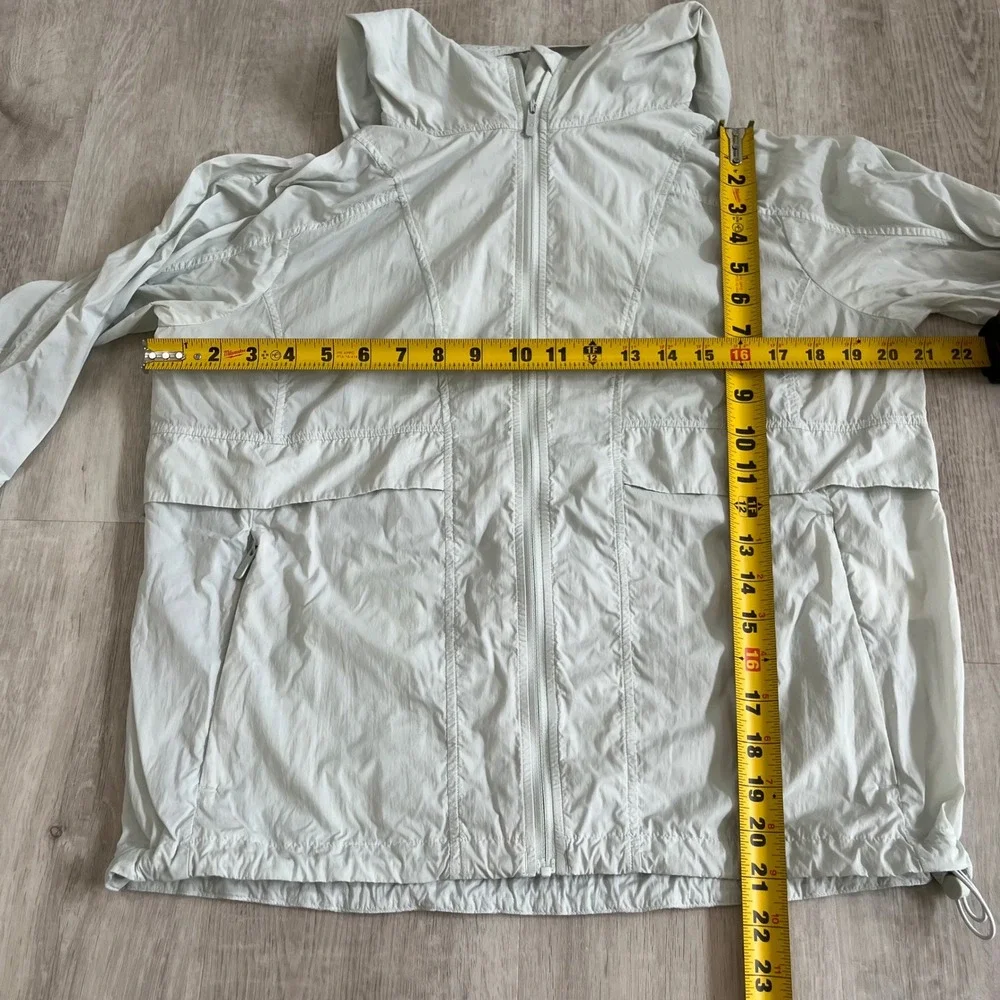Lululemon Hood Lite Packable Jacket Island Mist Women 8 Glyde Active Lightweight